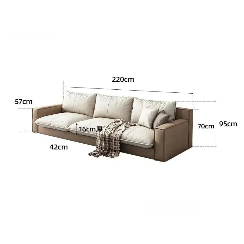 Fabric Sofa Modern Minimalist  Personality Chaise Sofa  Living Room Furniture