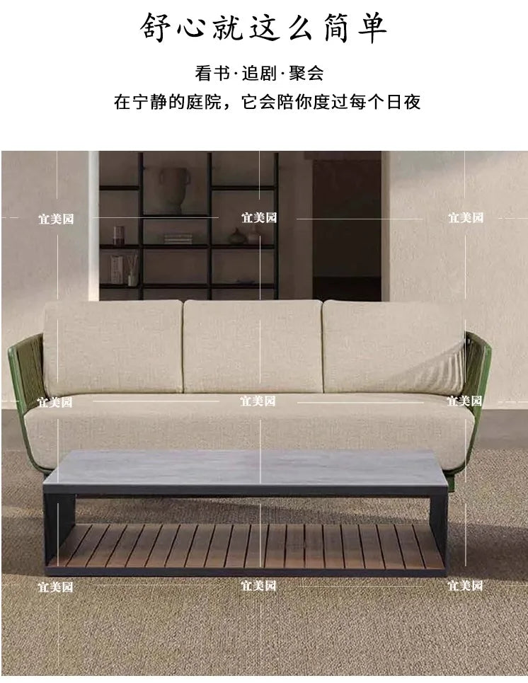 Leisure Outdoor Sofas Balcony Accent Design Courtyard Hotel Garden Sofas Floor Nordic Office Furniture Arredo Giardino Lshysf