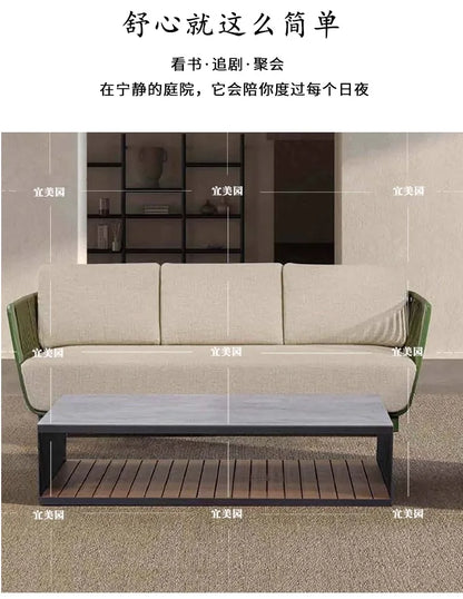 Leisure Outdoor Sofas Balcony Accent Design Courtyard Hotel Garden Sofas Floor Nordic Office Furniture Arredo Giardino Lshysf