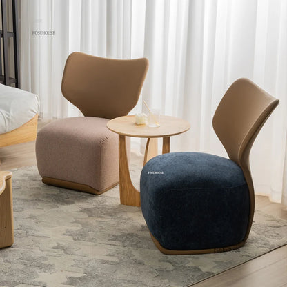 Modern Designer Leisure Living Room Chair Balcony Back Chair Living Room Furniture Nordic Luxury Small Apartment Lazy Sofa Chair