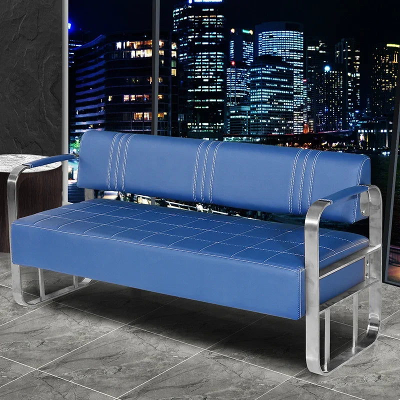 Barber Shop Sofa Waiting Chair Simple Modern Nordic Double Studio Salon Sofa
