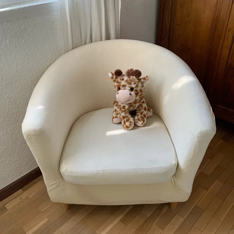 Elastic Velvet Bath Tub Armchair Covers Stretch Single Couch Cover Club Sofa Slipcover Home Hotel Bar Counter Accent Chair Cover