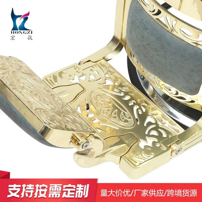 WWAluminum Alloy Frame Haircut Barber Chair Can Be Lifted And Rotated To Put Down The Chair