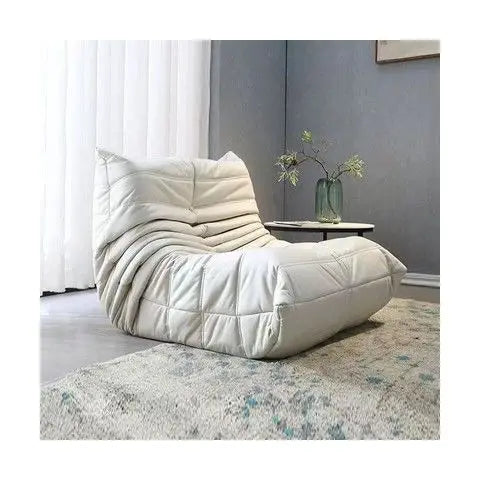 Lazy sofa, togo caterpillar sofa, light luxury, simple Internet celebrity creative chair, suede freehand space recliner