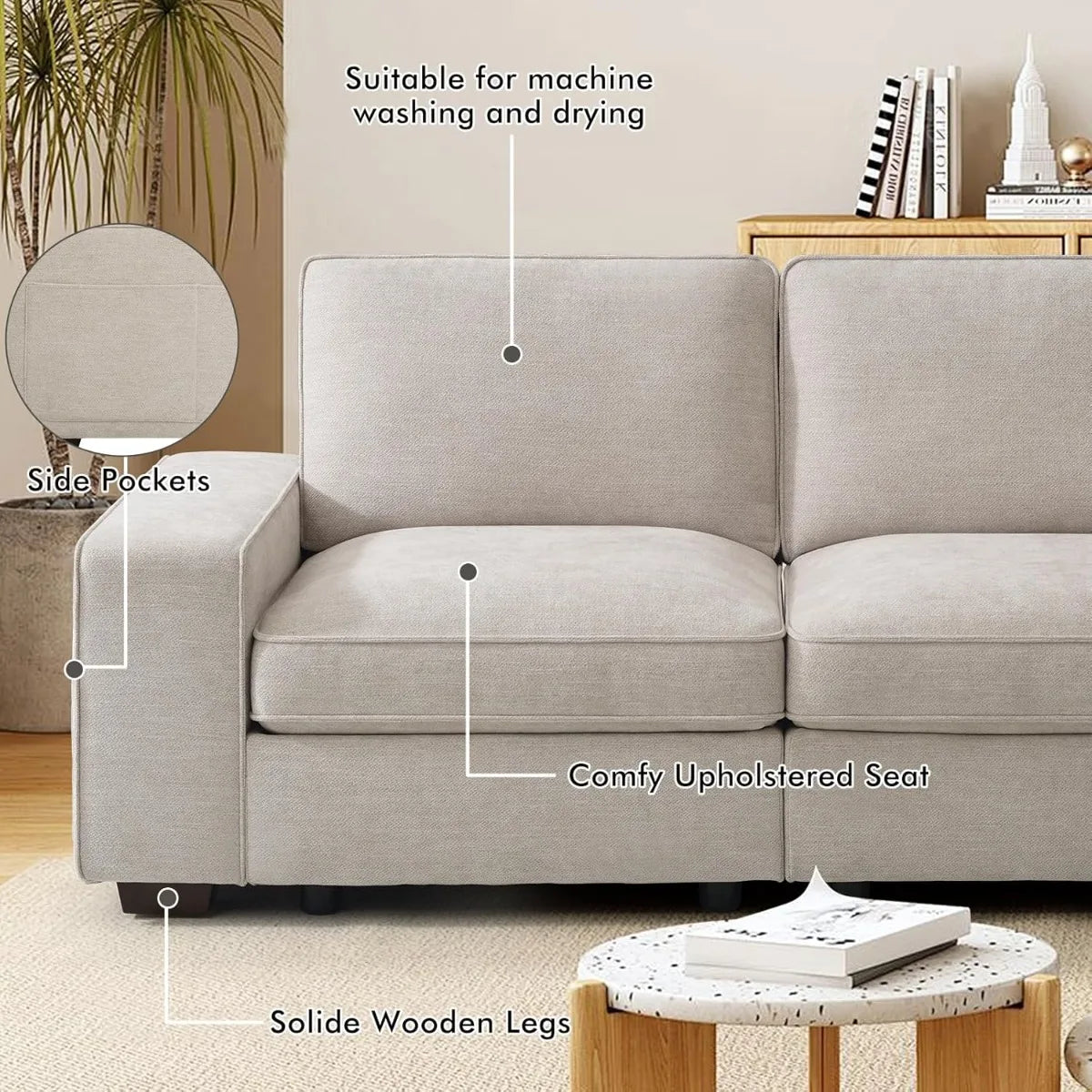 Modular Sectional Sofa for Living Room 160