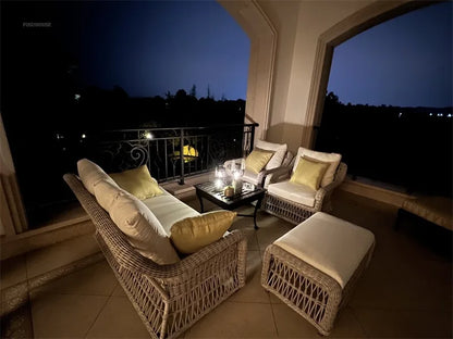 Outdoor PE Rattan Garden Chairs Balcony Courtyard Garden Waterproof Sofa Chairs Outdoor Terrace Leisure Chair Outdoor Furniture