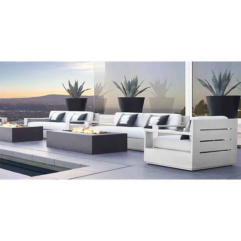 New Design Patio Outdoor Furniture Sofa Set Large Aluminum Outdoor Garden Sofa Terrace Furniture Outdoor