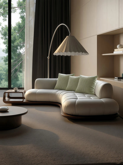 Arc corner sofa living room corner creative coffee table combination furniture simple and modern