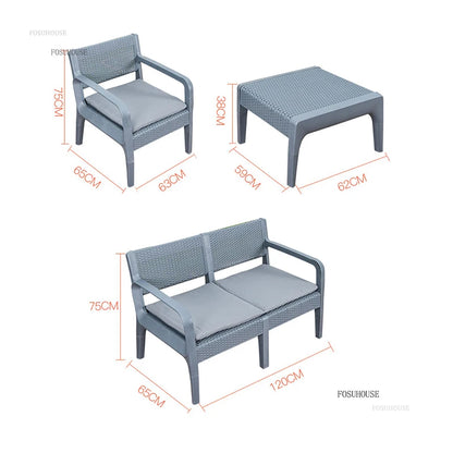 Creative Garden Furniture Sets Villa Terrace Patio Furniture Outdoor Set Household Leisure Outdoor Table and Chairs Combination