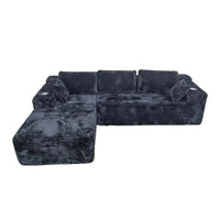 Vacuum Compression Living Room Boneless High Density Combination Foam Sofa Sofa Bed with Cup Holder