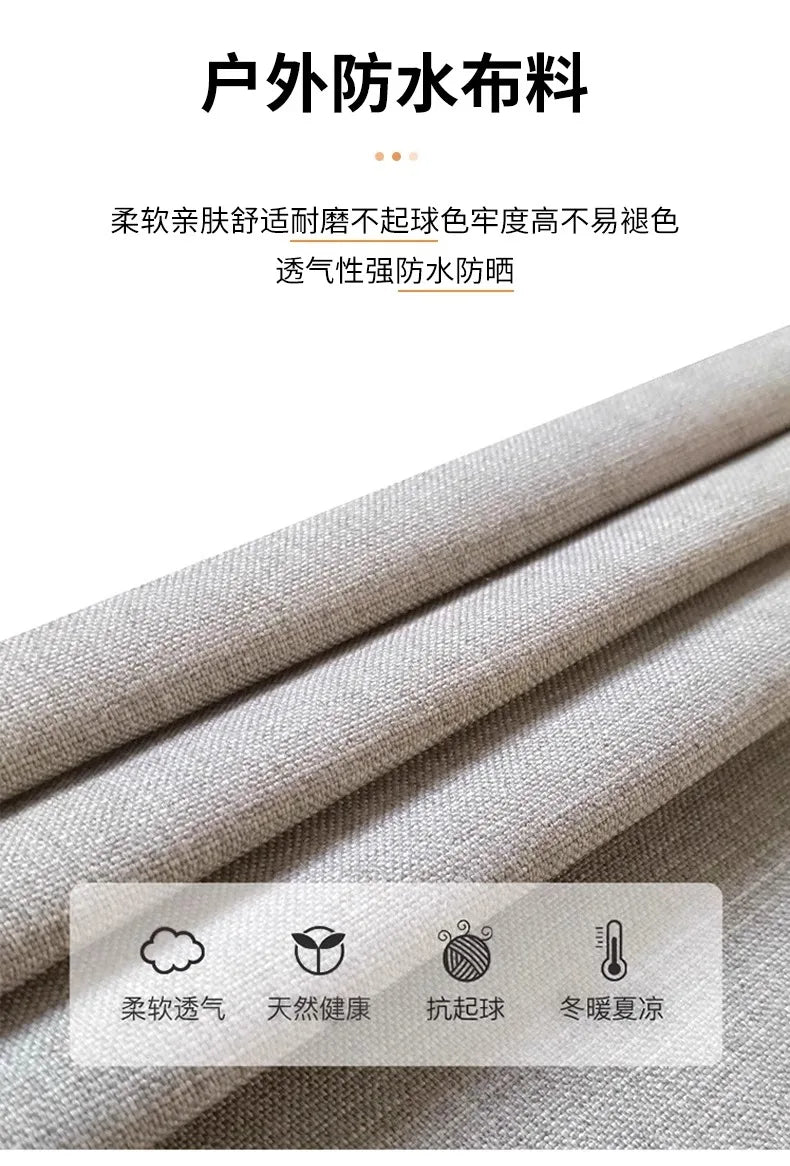 Outdoor rattan sofa, courtyard terrace, balcony, hotel terrace, homestay, garden, leisure rope sofa, coffee table combination