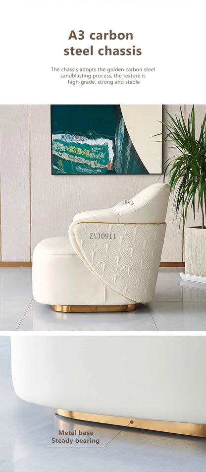 Modern Casual Rotating Leisure Chair Luxury Living Room Home Furniture Hotel Sofa Chair