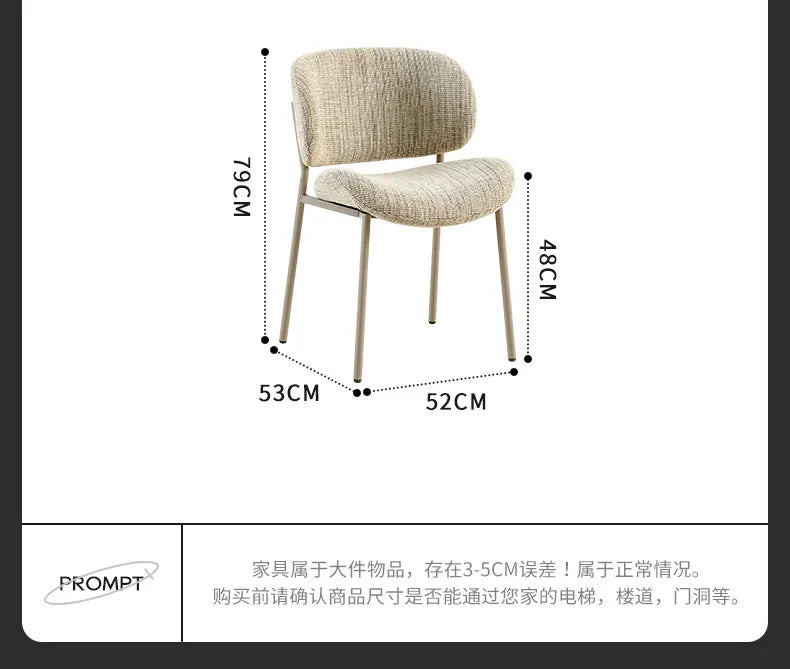 Clear Lounge Dining Chairs Comfortable Bedroom Vanity Dining Chairs Replica Mobile Sillas Para Comedor Postmodern Furniture