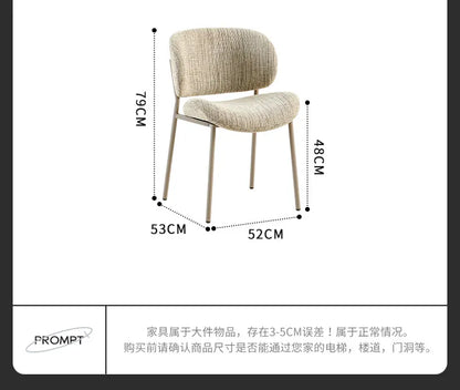 Clear Lounge Dining Chairs Comfortable Bedroom Vanity Dining Chairs Replica Mobile Sillas Para Comedor Postmodern Furniture
