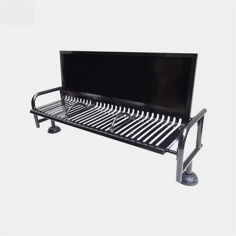 Public Outdoor Furniture Outdoor Bench Stainless Steel Bench Metal Resting Bench