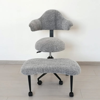 Cross Legged Chair - Meditation Chair With Wheels  ADHD Chair Height Adjustable Seat  Adjustable Footstool