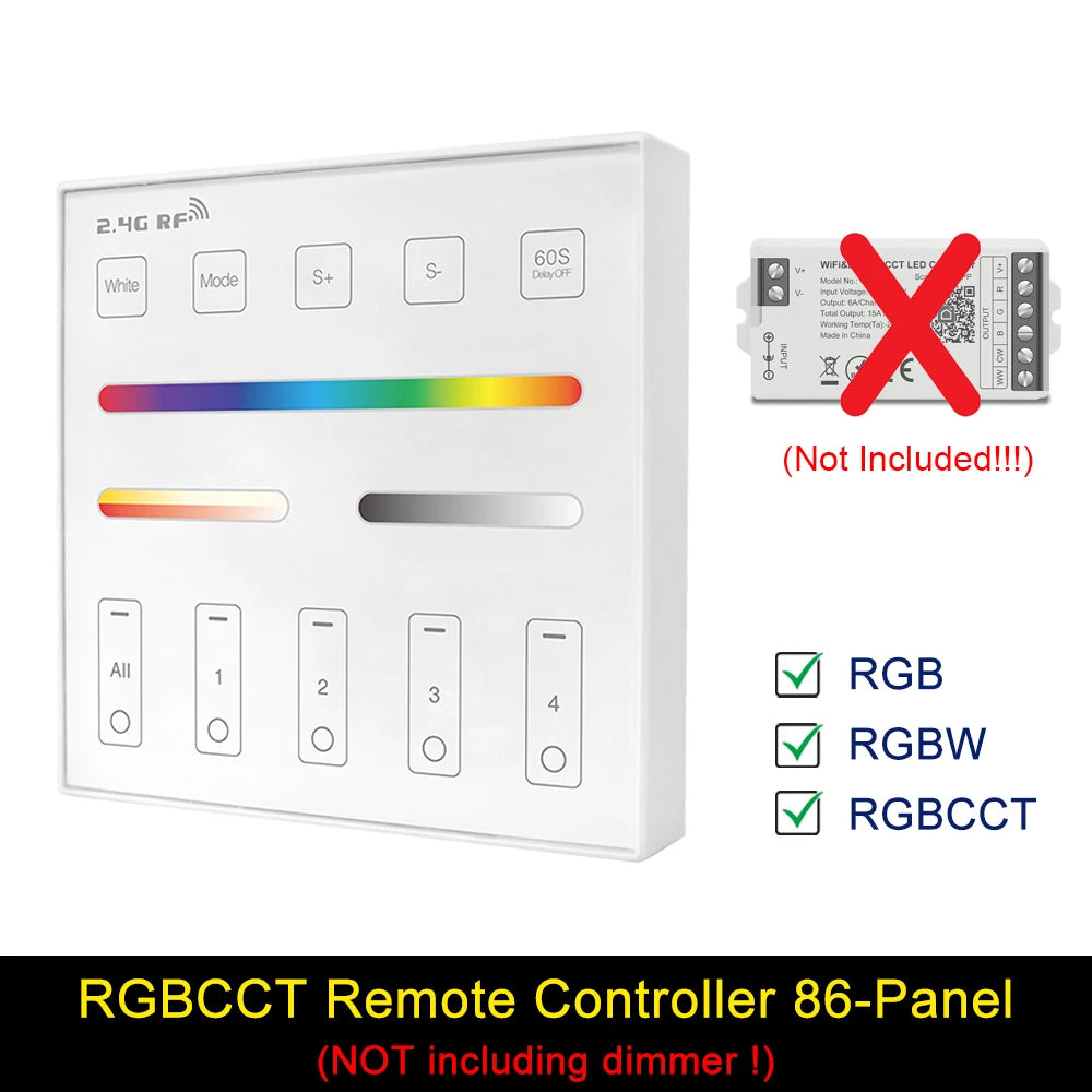 Smart LED Dimmer Tuya Wifi Zigbee DIM CCT RGB RGBW RGBCCT PWM LED Controller Support Alexa Google Home Voice Control