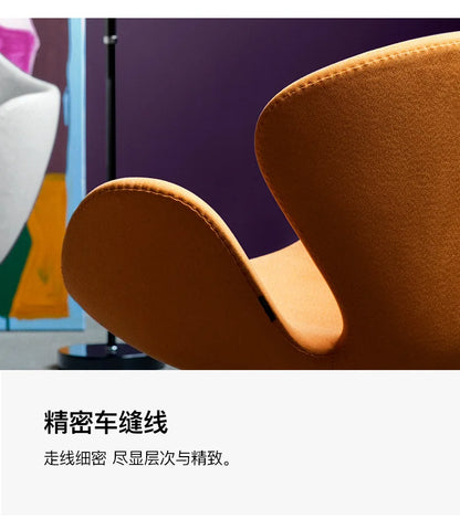 Single sofa swivel chair Nordic designer creative simple leisure swan chair