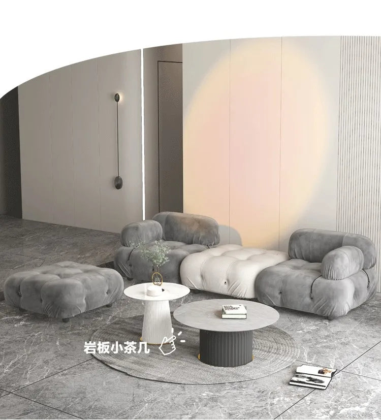 Modular Sofa Set Reclining Sectional Cube Chair Modern Minimalist Nordic Fabric Living Room Furniture for Home Decor Sofas