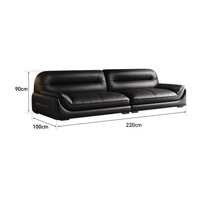 Leather Lounge Sofa, Luxury Italian Nordic Design, Lazy Couch Recliner, Mini Three Seater Divani Da Soggiorno Furniture