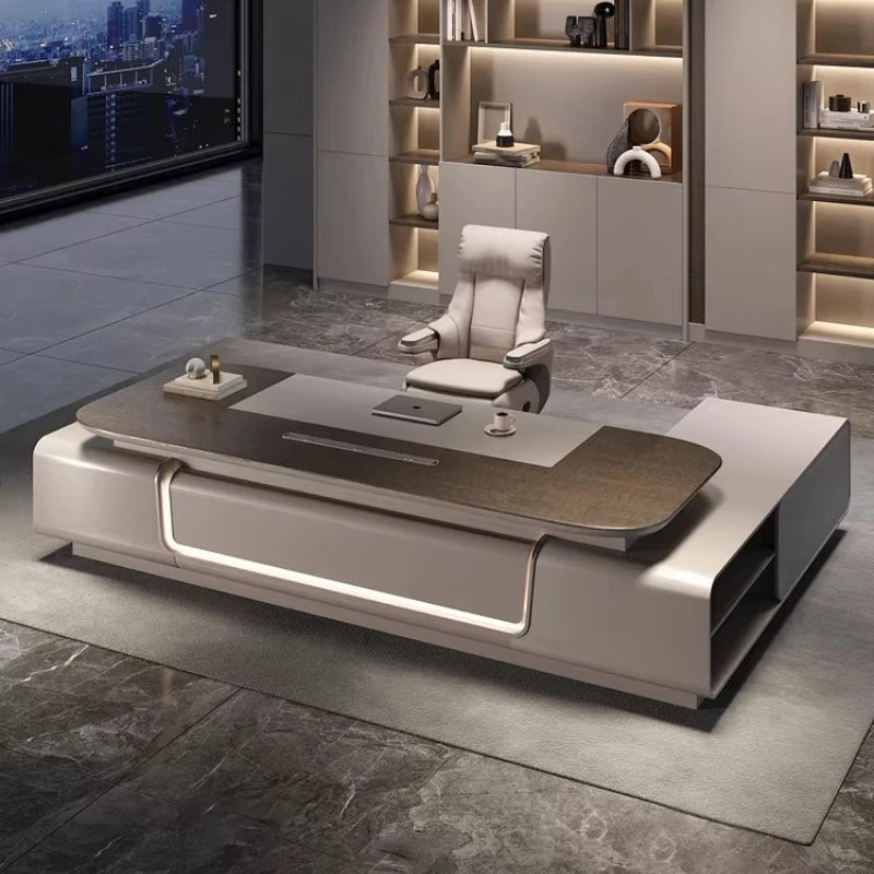 Minimalist Crafts Office Desk Storage Luxury Executive Organizers Office Desk Computer European Meuble Bureau Home Furniture