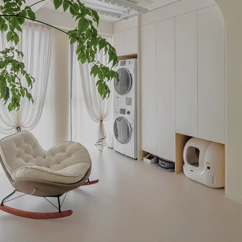 Lazy Sofa Rocking Chair Bedroom Lounge Chair Carefree Adult Living Room Single Balcony Leisure Rocking Chair Recliner Chairs