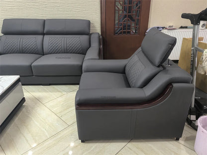 Italian Light Luxury Living Room Sofas Combination Nordic Double Sofas for Living Room Home Furniture Designer Leather Back Sofa