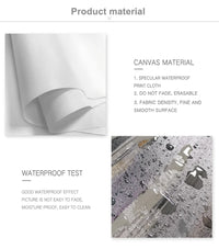 Abstract 3D Textured Canvas Painting 3D Vision Wall Art Minimalism Geometry Poster Print Office Living Room Modern Home Decor