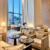 Hotel lobby furniture, modern common areas, synthetic leather upholstery, modular sofa set