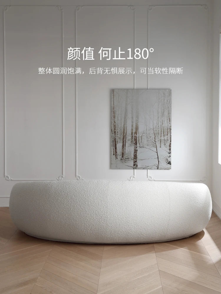 Living room Julep sofa Curved cashew sofa
