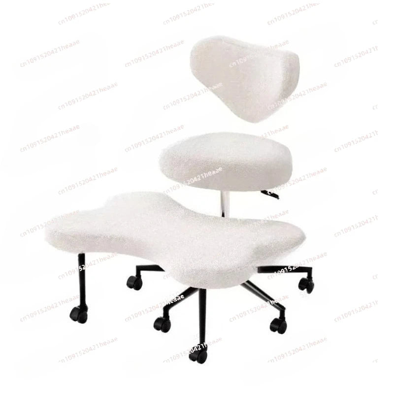 ADHD Chair, Adjustable Height & Footrest, Cross-Leg Meditation Chair with Wheels