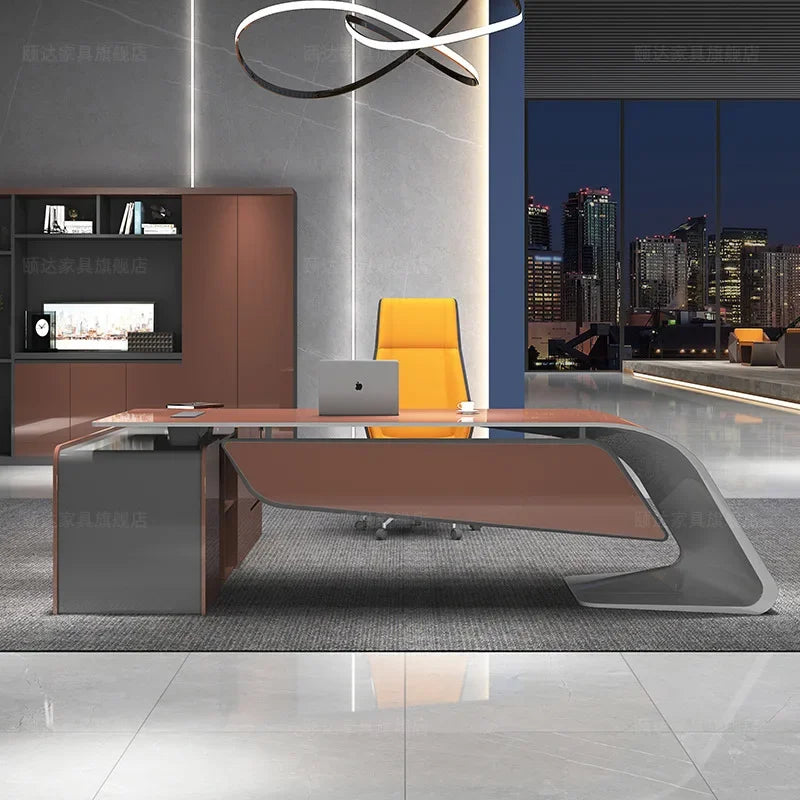 Office Furniture Desk Complete Boss Desk Modern Simple President's Desk