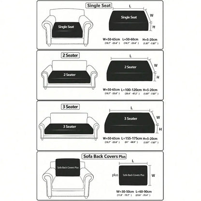 1pc Water-Reststant Polar Fleece Outdoor Sofas Covers, 230gsm Sofa Cushion Cover, Multiple Colors Available