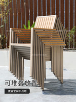 Courtyard table and chair outdoor balcony waterproof and sunscreen garden outdoor leisure table and chair combination