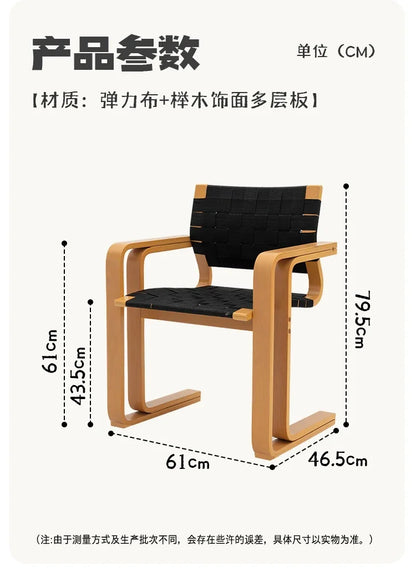 BJ Home Creative Personality Design Medieval Dining Chair Solid Wood Armrest Back Chair Simple Desk Chair