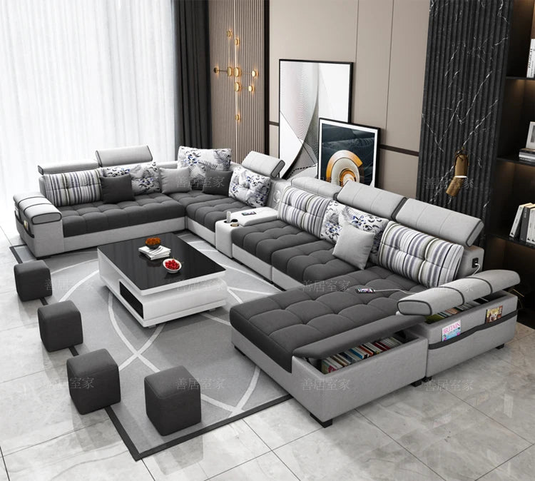 Classic Storage Sofa Adults Comfortable Corner Modern Sofa Living Room Designer Floor Muebles Para Habitacion Home Accessories