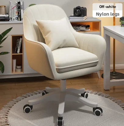 2026 hot sell Rotatable lifting comfortable computer chair, home bedroom flannel dressing chair