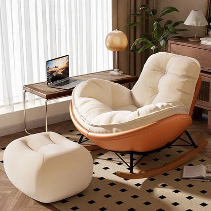 Chair Rocking Chair Lazy Lounge Chair Sofa Single Comfortable Lounge Chairs Living Room Bedroom Household Indoor Leisure Chairs