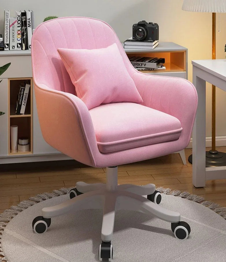 Modern Velvet Swivel Office Chair with Adjustable Height and Ergonomic Design Elegant Velvet Office Chair with Swivel Base