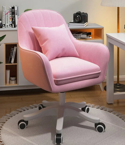 Modern Velvet Swivel Office Chair with Adjustable Height and Ergonomic Design Elegant Velvet Office Chair with Swivel Base