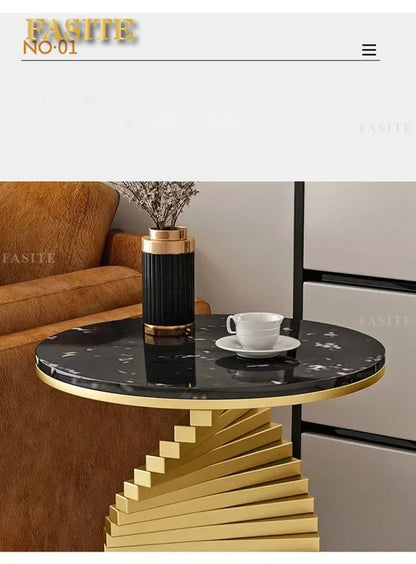 Nordic Leisure Bedroom Side Table Modern Marble Coffee Table for Living Room Furniture Nordic Designer Tables