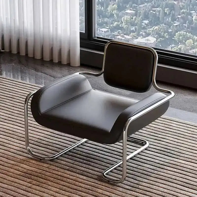 Miniature Aesthetic Small Living Room Chair Black Lounge Modern Recliner Chair Nordic Luxury Fluffy Silla Mecedora Furniture