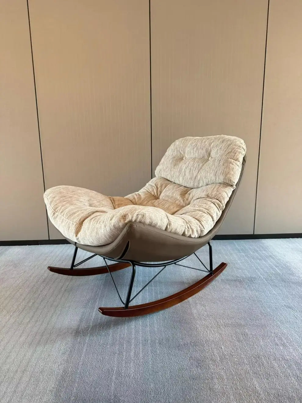 Premium light luxury lazy rocking chair sedentary without collapsing living room single sofa chair