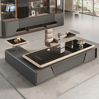 Bedroom Computer Office Desk Cheap Computer Gaming Drawer Conference Office Desk Reception Space Saving Tavolo Salon Furniture