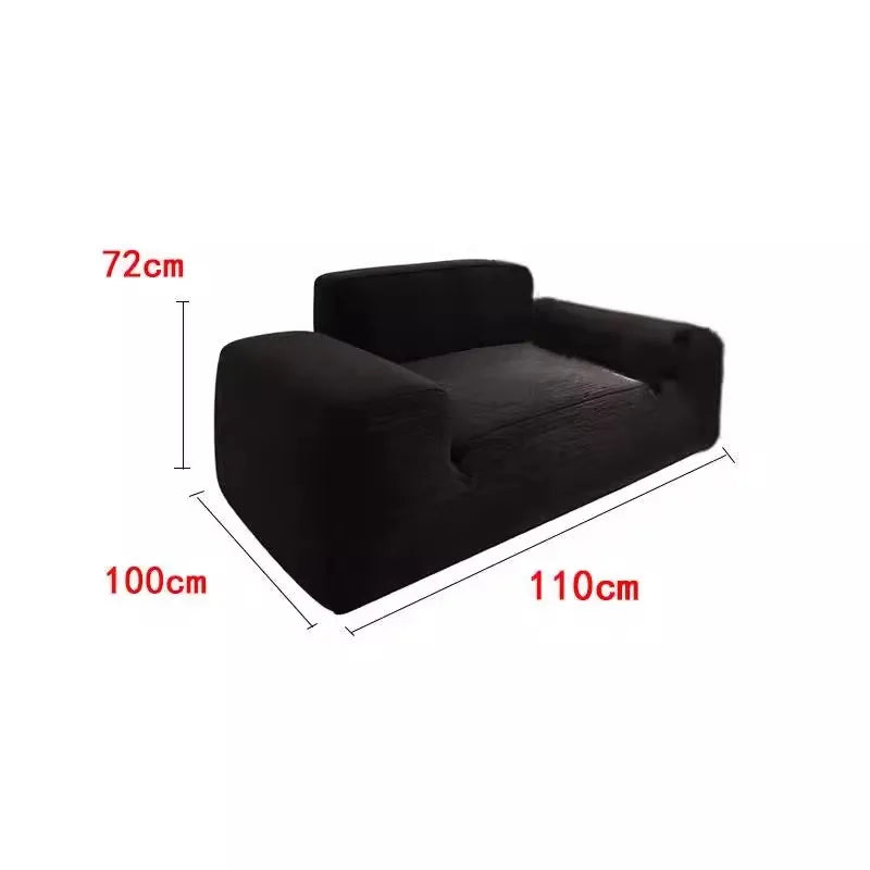 Simple Style Vacuum Compression Living Room Sofa Light Luxury Furniture Corduroy Sponge Filling Multi-Person Sofa Customization