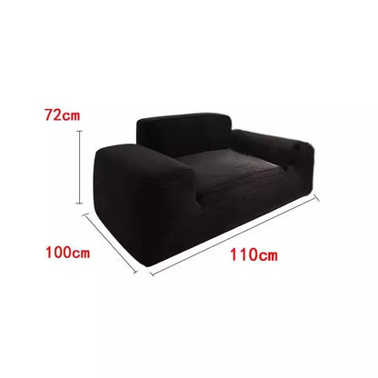 Simple Style Vacuum Compression Living Room Sofa Light Luxury Furniture Corduroy Sponge Filling Multi-Person Sofa Customization