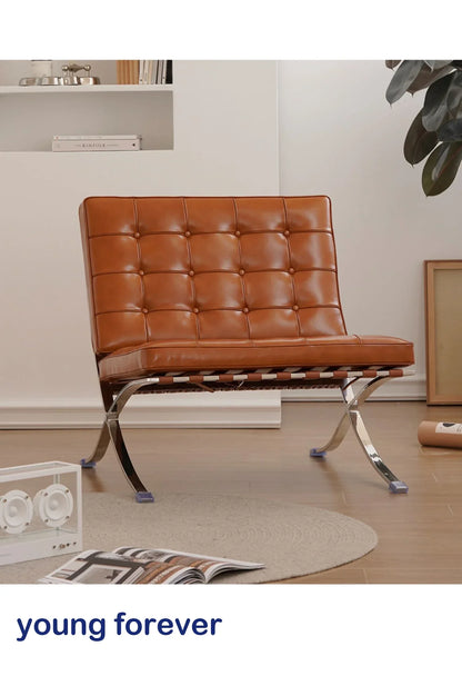 Designer Basarona Single Sofa Chair Balcony Business Guest Negotiation Reception Office Living Room Bedroom Leisure Furniture HY