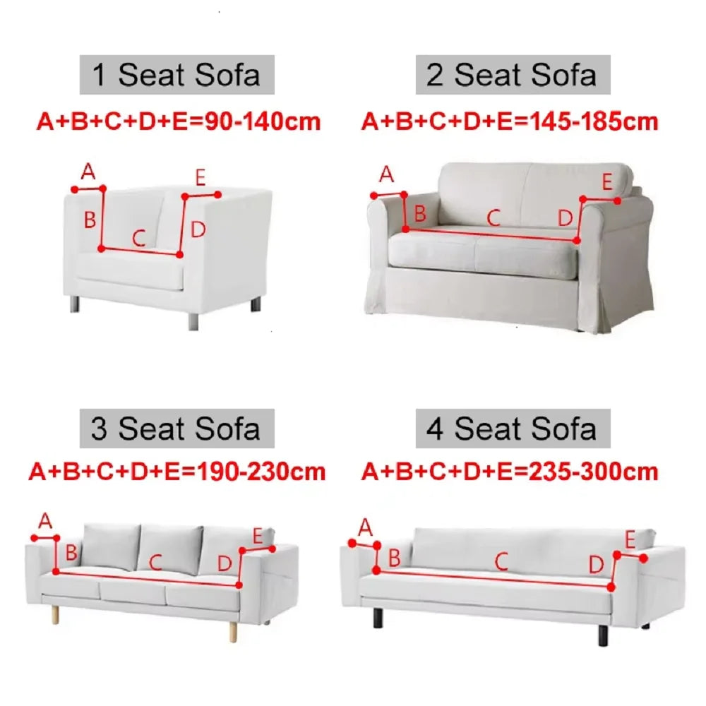 Luxury 1/2/3/4 Seater Slipcover with Elegant Skirt Solid Color Thickened Crystal Velvet Jacquard European Full Cover Non-Slip