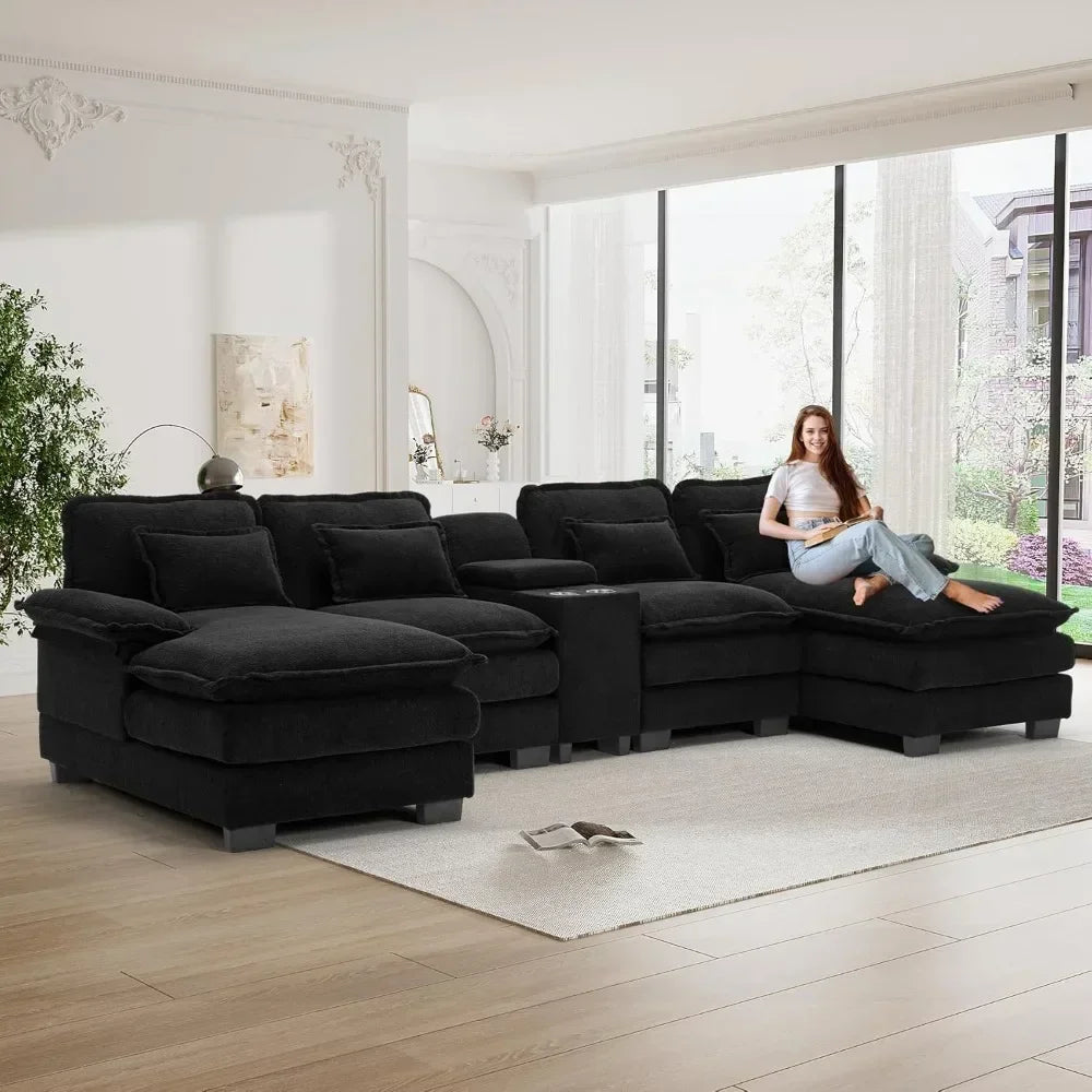 Sofa Cloud Couch,Chenille Comfy Couches for Living Room