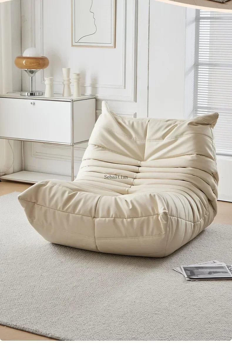 Caterpillar Lazy Sofa Velvet Small House Living Room Bedroom Store Balcony Sponge Sofa Lounge Chair Sofas for Living Room